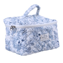 Quilted Makeup Bag Large Capacity Cosmetic Bag Travel Handbag-L