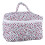 Gesteppte Make-up-Tasche mit Reißverschluss, Blumenmuster,-L 1