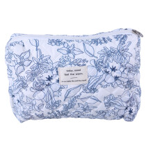Gesteppte Make-up-Tasche, Stiftetui, Kosmetiktasche,-M