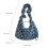 Einzigartige Umhängetasche Dumpling Underarm Purse-Hellblau 4