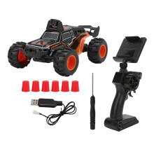 Auto telecomandata con luci e suoni, veicolo RC motorizzato per bambini, auto telecomandata a 2,4 GHz fuoristrada con grandi ruote e luci a LED doppie