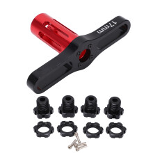 4er Pack 17MM Splined Sechskannüsse für RC-Auto-Radnaben, Schwarz