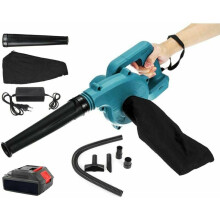 2-in-1 Portable Cordless Electric Blower and Vacuum Cleaner, with Variable Speed and Low Voltage Protection for Efficient and Safe Cleaning