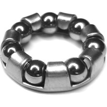 Crank Ball Bearings for Bicycle Maintenance, Replacement Ball Bearing Retainer Cages Lubricated for Corrosion Resistance, Durable Metal Construction f