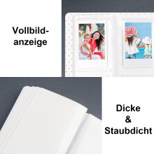 Fleksibelt mini-fotoalbum for allsidig oppbevaring, livlig design gir minnene dine et snev av personlighet, kompatibel med diverse instantkameraer