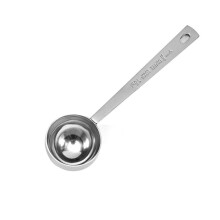 Eleganta köksskopor, kaffemätskopa, 304 rostfritt stål, långt handtag för malet kaffe och löst te (15 ml, spegel)