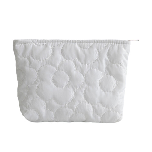 Makeup Brushes Storage Bag Travel friendly Cosmetic Case-White