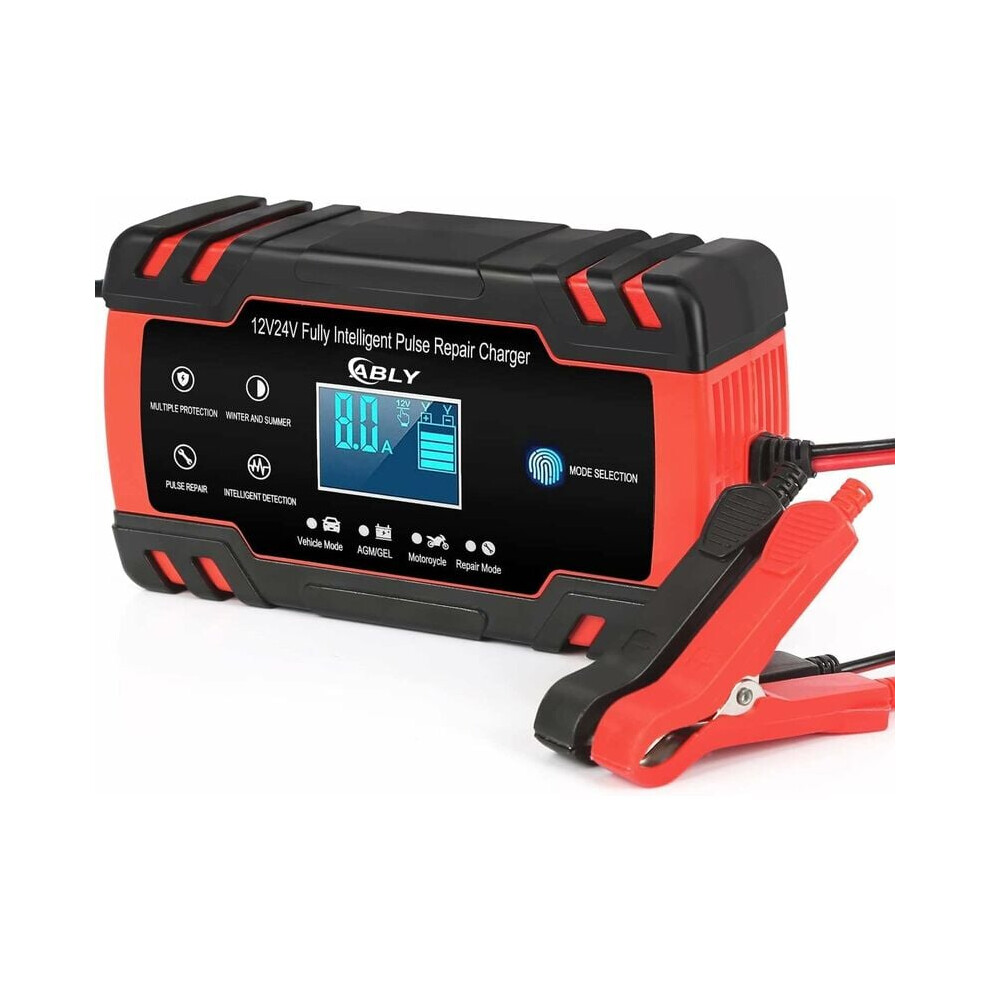 All-In-One Solution Trickle Charger, Float Charge Maintainer For 12V And 24V Lead Acid Batteries, With Temperature Compensation And High-Efficiency 9433291666180