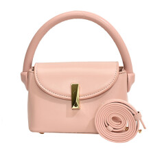 Sac à bandoulière fonctionnel en cuir PU, sac à main pour-Rose