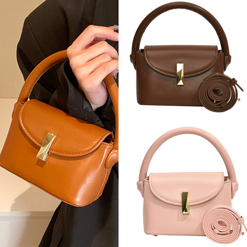 Functional PU Leather Shoulder Bag Handbag Perfect for-White 1