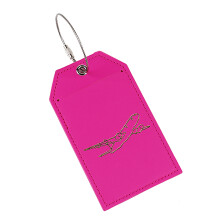 PU lederen bagagelabels Praktische bagagelabels-roze rood