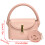 Functional PU Leather Shoulder Bag Handbag Perfect for-White 4