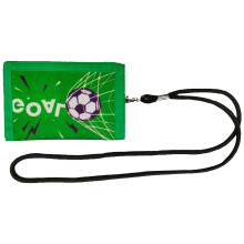 Kids Wallet for Boy Sports Football Soccer-green side football