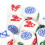 10pcs White 14MM Plastic Rounded Dice Set for Board Games 5