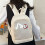 Frauen Schulmädchen Nylon Schulterrucksack Itabag-Hellblau 4
