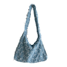 Unique Shoulder Bag Dumpling Underarm Purse-light blue