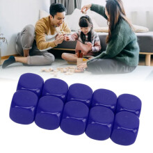 30 stk. 16 mm Blaue Kunststoff-Rundwürfel Set für Spiele, Mathe & DIY