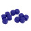 30PCS 16MM Blue Plastic Rounded Dice Set for Games, Math & DIY 7