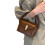 Kreative Handtasche aus PU-Leder, einzigartige-Kaffeefarbe 1