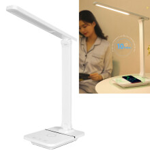 LED Desk Lamp 15W Wireless Charging, Touch Control, 3 Color Modes