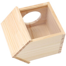 Mehrfarbige Holz Hamsterhaus Futter- Und Trinkplattform