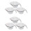 6Stk Transparente Messbecher Kunststoff Labor Messbecher Experiment 1