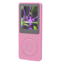 Lecteur MP3 MP4 rose de 1,8 pouces, 8 Go, extensible jusqu’à 64 Go, playback de 30 heures