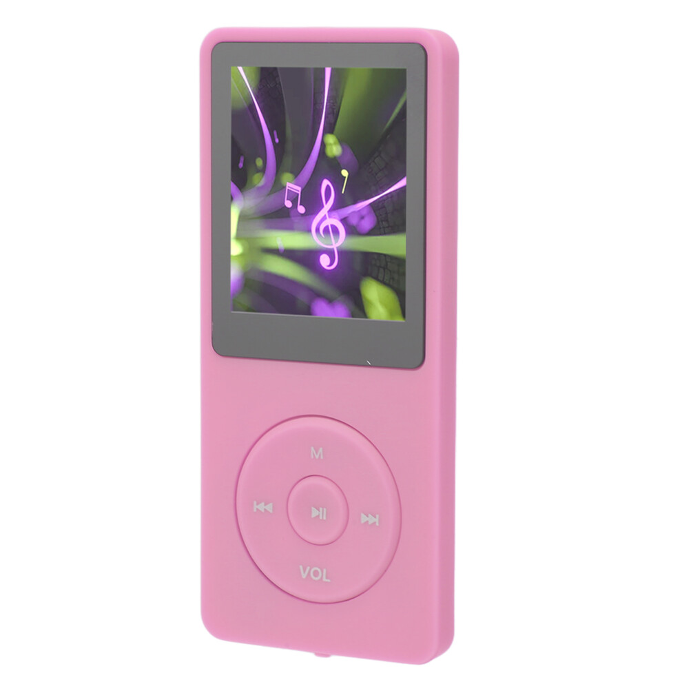 1.8In Mp3 Mp4 Player 8Gb, 64Gb Expandable, 30H Playtime Pink 4181379131420