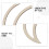 18Pcs Base Lua Para Dreamcatcher Natural Para Decoração DIY 7