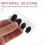 4 Stks Siliconen Covers Voor Drumstokken Percussie-instrumenten 8