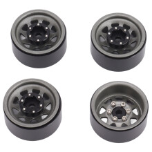 4 Stück Beadlock-Räder 1 Zoll tiefes Profil für RC-Autos Ti-Farbe