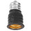 6Pcs E12 to E14 Light Bulb Adapters, Black, PC & Copper, 16g 9