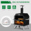 2-Layer Outside Pizza Ovens w/ Stone Camping Backyard BBQ 6