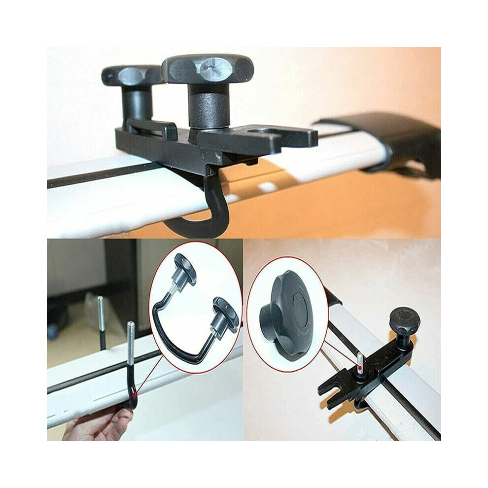 Sturdy Universal Roof Box Mounts, Anti-Oxidative Wear-Resistant U-Bolt Clamps For Most Cars With High-Quality Galvanized Steel Construction, Scratch 9169997185860