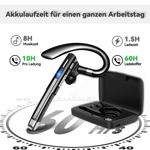 Ακουστικά Bluetooth5.2, Ακύρωση θορύβου CVC8.0 με εξαιρετικά μεγάλη διάρκεια ζωής 2