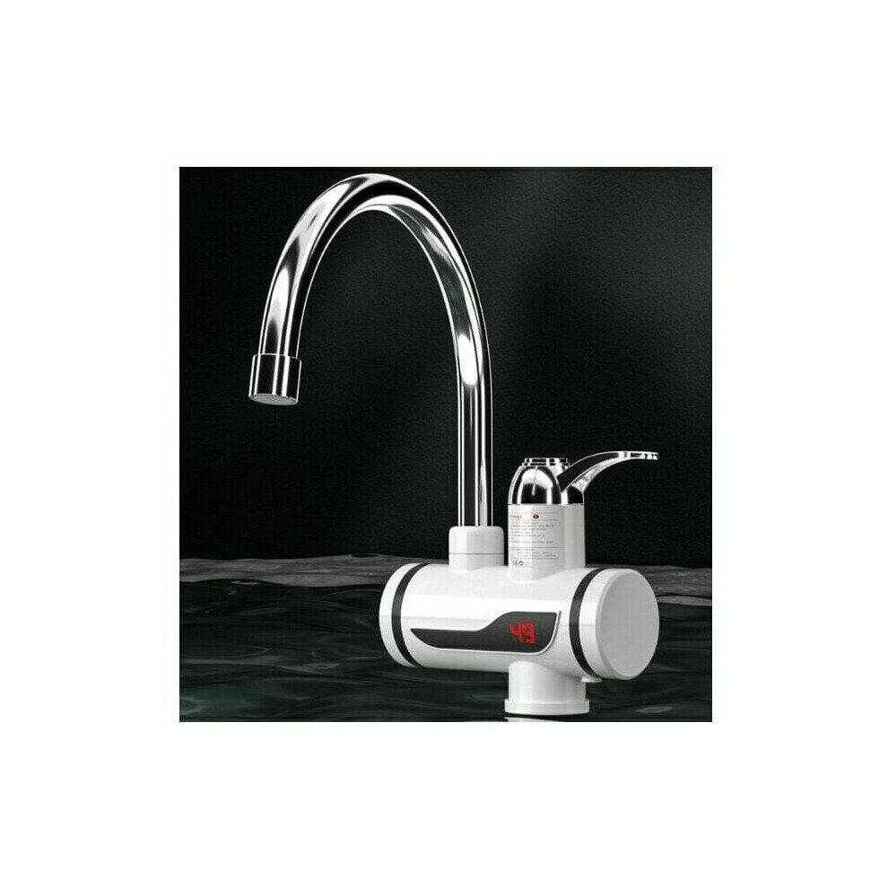 Electric Water Heater Tap, Instantaneous Heating For Fast Warmth, Stainless Steel Kitchen Heating Tap With Intelligent Digital Temperature Control, 9169997186713