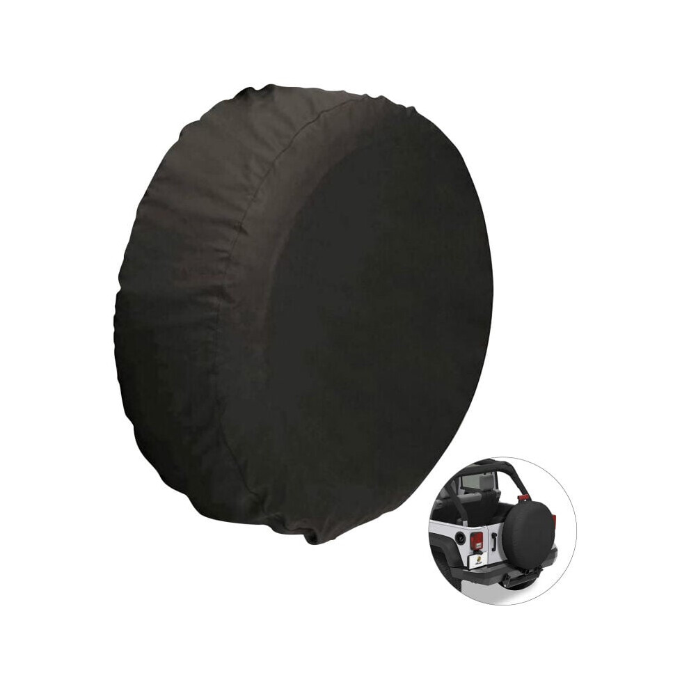High-Temperature Resistance Spare Tire Cover, Waterproof Elasticized Back Hem For All Vehicles, Universal Fit, Fits 32X12 Inch Dia, Dust Protection 9358999302362