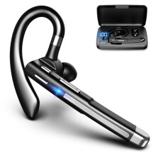 Bluetooth-hovedtelefoner med mikrofon for lang batterilevetid, 270 grader justerbar drejelig mikrofon, håndfri opkald