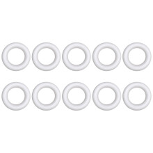 20 runde ring kunstmalerei diy zubehör kinder weiß