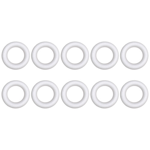 20 runde ring kunstmalerei diy zubehör kinder weiß