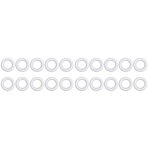 20 runde ring kunstmalerei diy zubehör kinder weiß 1