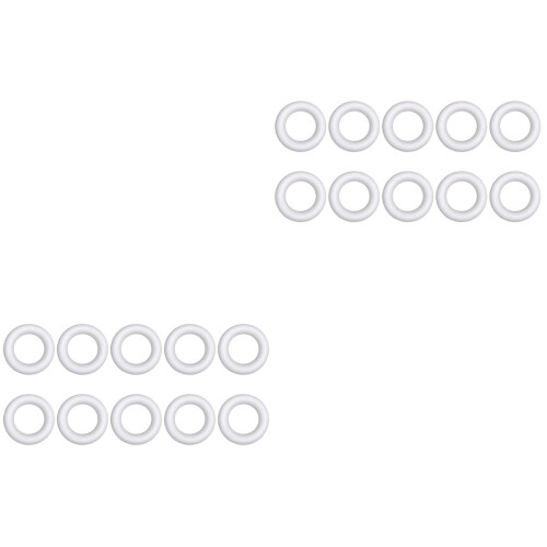 20 runde ring kunstmalerei diy zubehör kinder weiß 2
