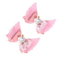 2Stk Haaraccessoires Pink Sequin Haarklammern