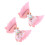 2Stk Haaraccessoires Pink Sequin Haarklammern 1