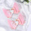 2Stk Haaraccessoires Pink Sequin Haarklammern 3