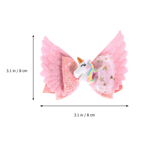 2Stk Haaraccessoires Pink Sequin Haarklammern 1
