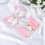2Stk Haaraccessoires Pink Sequin Haarklammern 5