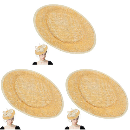 3 Vrouwen Sinamay Cocktail Hoed DIY Basis 1
