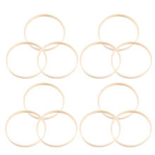 12 stuks droomvanger ronde ring bamboe 23 cm