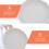 1pc Simple Dessert Plate Fruit Plate Ceramic Plate Kitchen Salad Dish 8
